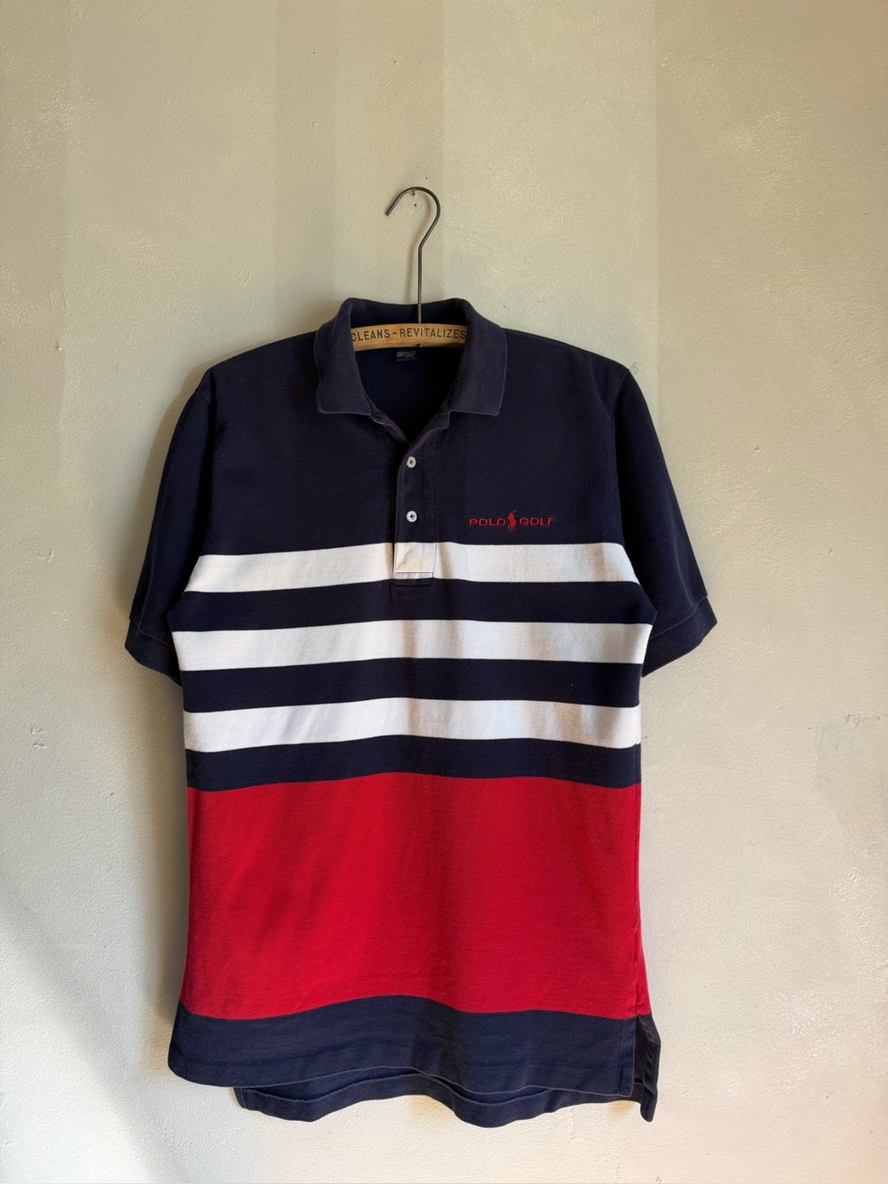 90s Polo golf striped navy blue Ralph Lauren